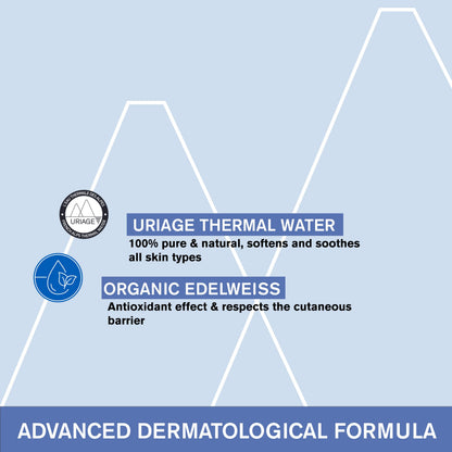 URIAGE Baby 1st Cleansing Water – No-Rinse, Organic Edelweiss, 500 mL