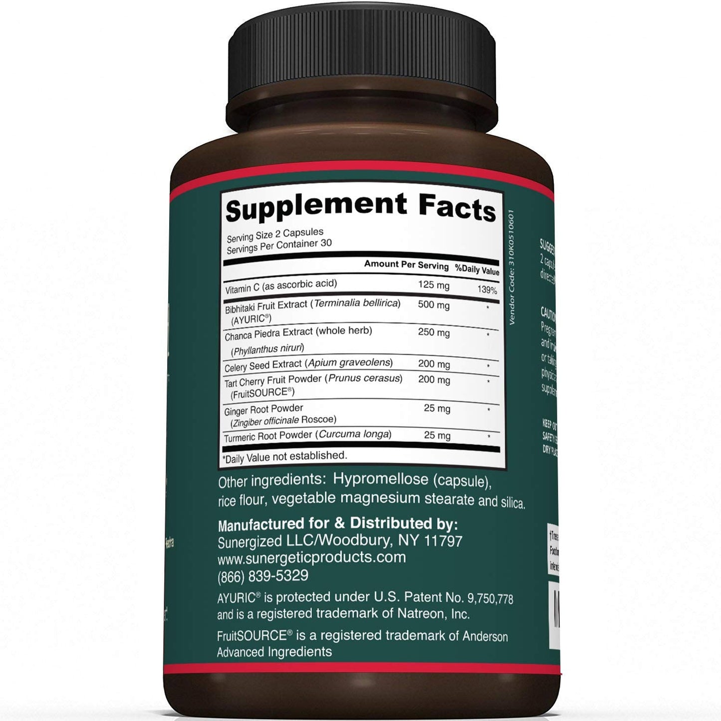 Sunergetic Uric Acid Support – Cleanse & Kidney Health (60 Capsules)