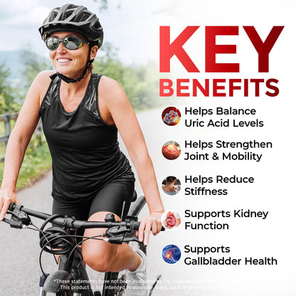 URIC GO Uric Acid Cleanse – Uric Acid Support Supplement | 60 Vegan Capsules
