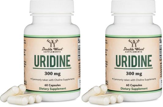 Uridine Monophosphate 300mg – Third-Party Tested (Choline Enhancer) | Double Wood (Pack of 2) BritishVita | Premium UK Vitamins & Wellness Supplements