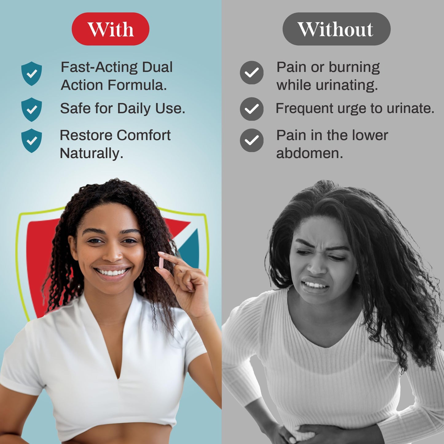 Uriexo Double Action Capsules – Cranberry & D-Mannose for Urinary Health (30 Days)