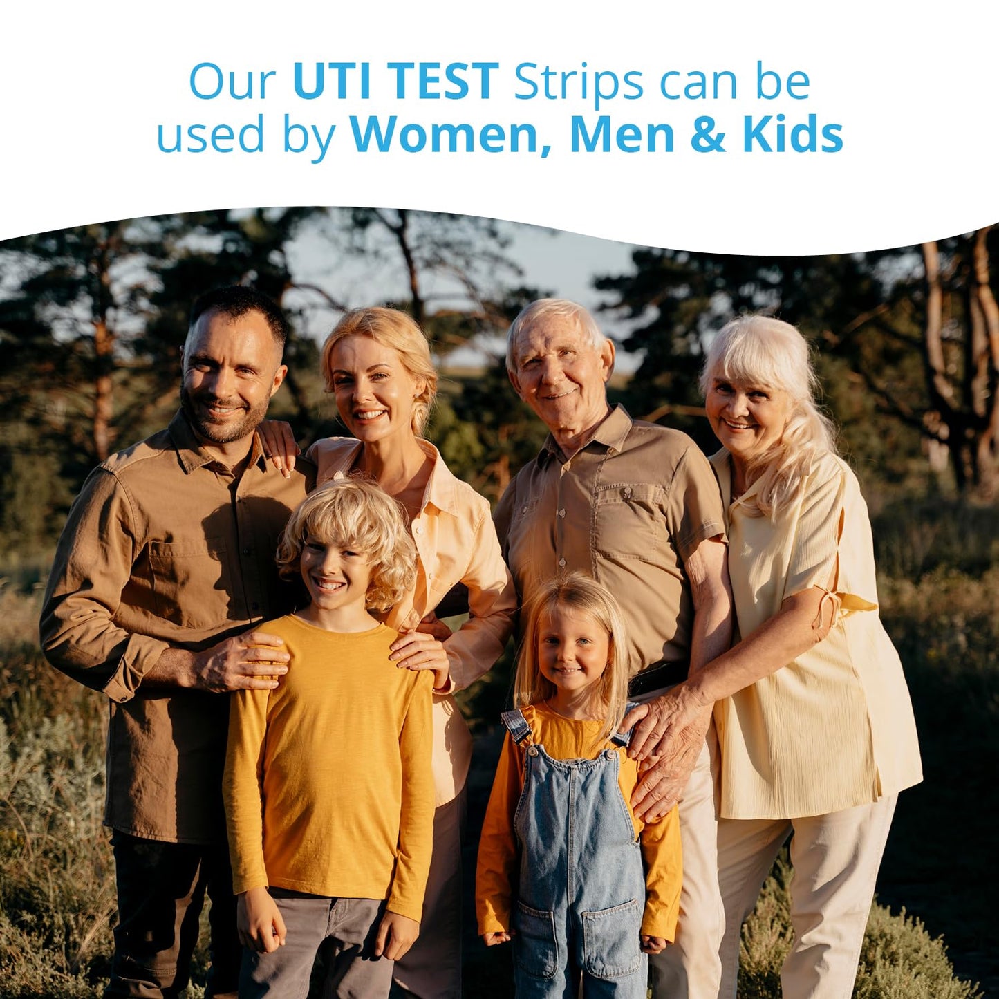URIMED 5-in-1 UTI Test Strips – Home UTI Test for Leukocytes, Nitrite, pH, Protein & Ketones | 50 Strips