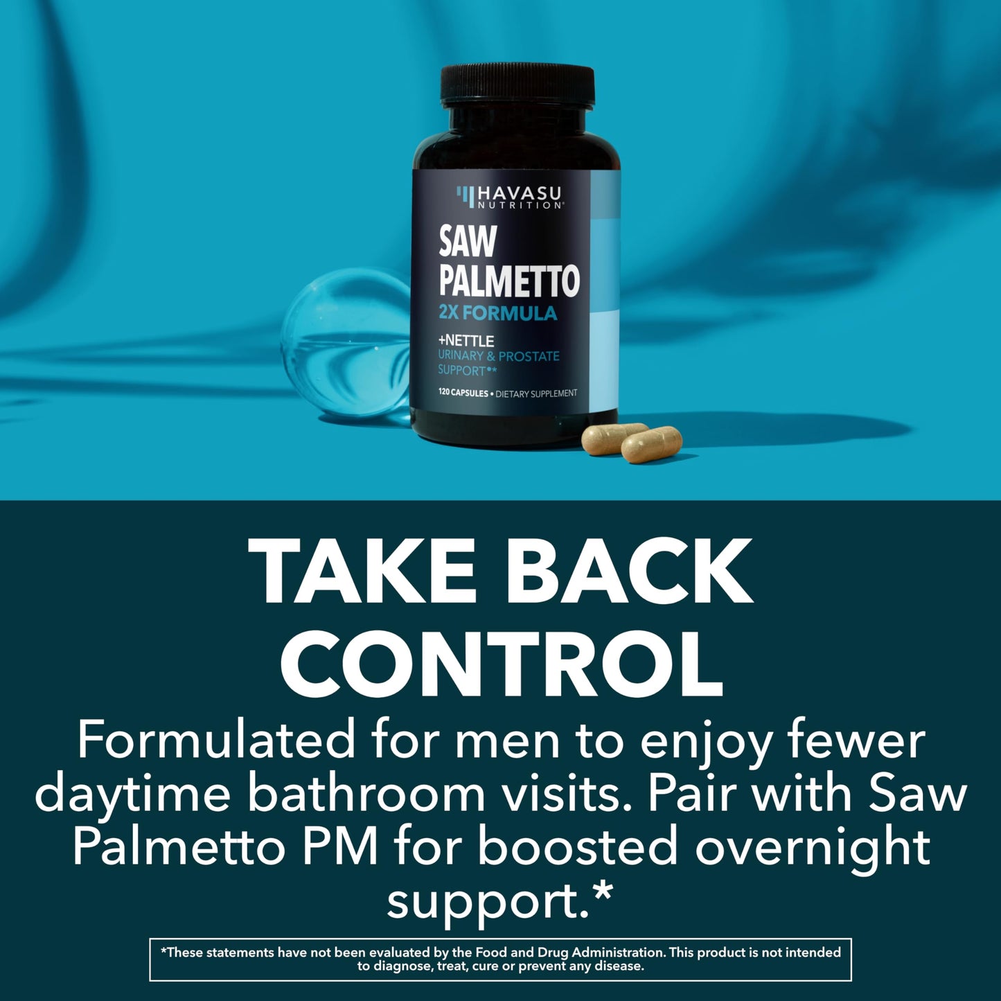 Saw Palmetto with Stinging Nettle - 2X Prostate Support (120 Count)