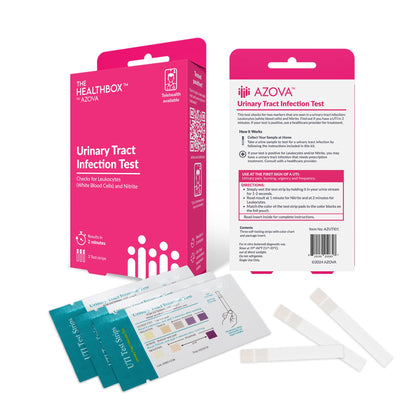 Urinary Health Test Strips – At-Home Wellness Kit for Men, Women & Children | 2-Minute Results | Non-Invasive | 3 Tests | HSA/FSA Eligible by AZOVA