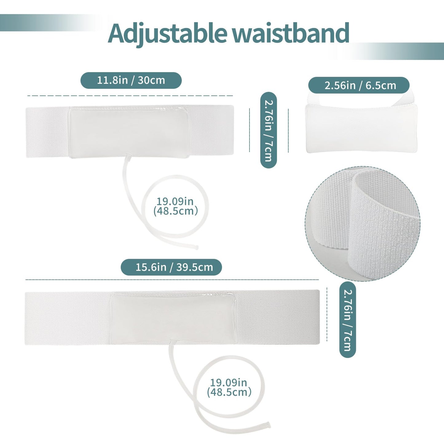 Urine Test Complete Kit — 43.3 Inch Concealed Belt, 2-4 oz Pouch, 5 Outlets, Temp Strips
