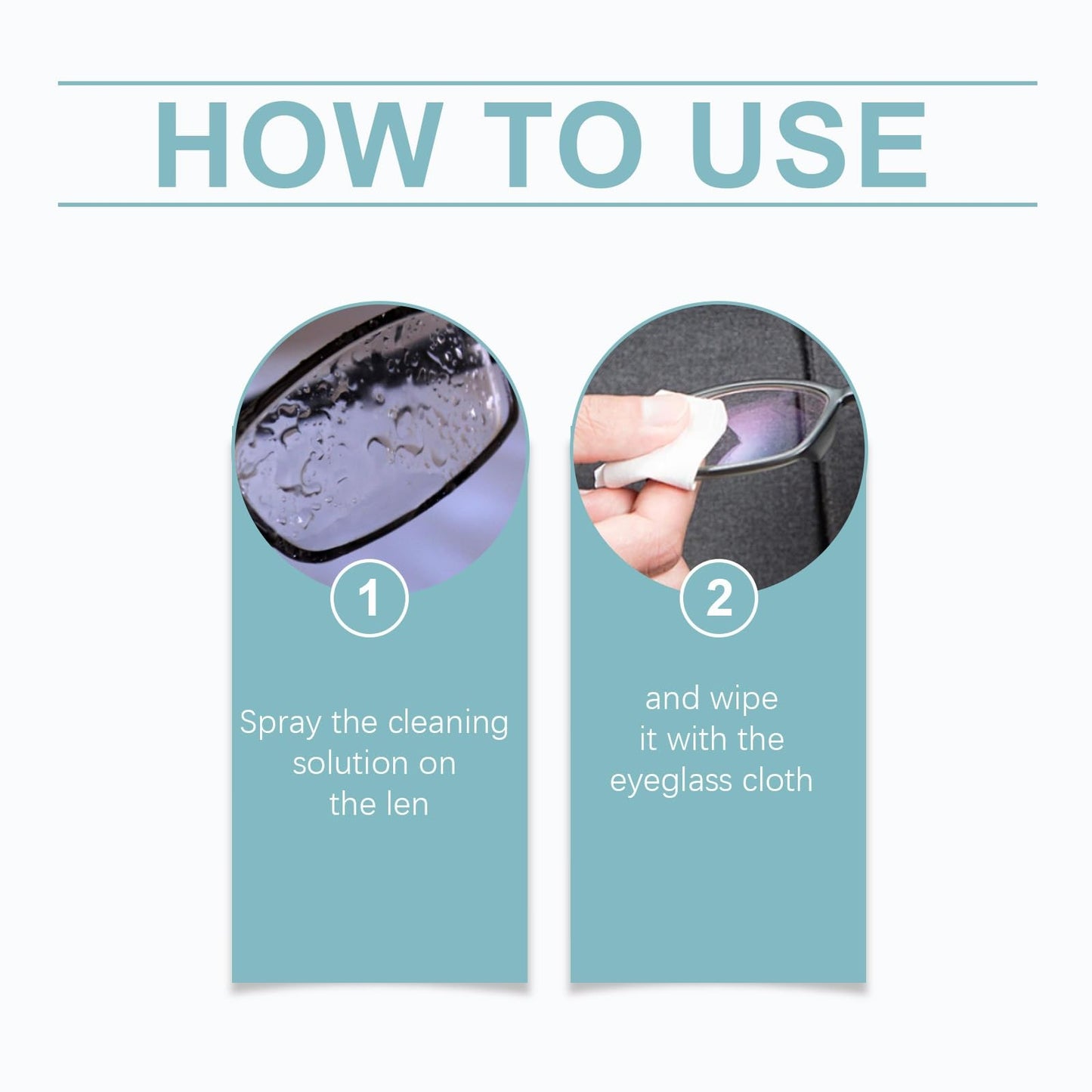 Urnuos 2PCS Lens Scratch Remover – Eyeglass Cleaner Spray & Lens Scratch Repair for Glasses