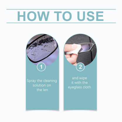 Urnuos 2PCS Lens Scratch Remover – Eyeglass Cleaner Spray & Lens Scratch Repair for Glasses