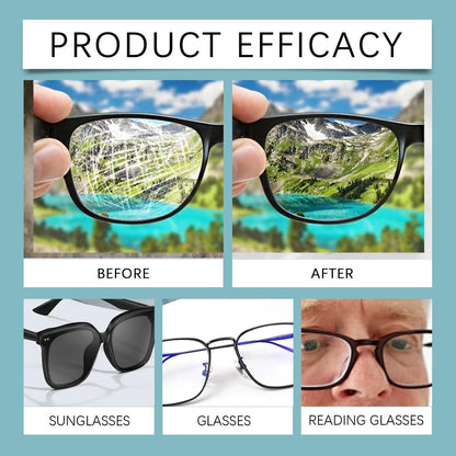 Urnuos 2PCS Lens Scratch Remover – Eyeglass Cleaner Spray & Lens Scratch Repair for Glasses