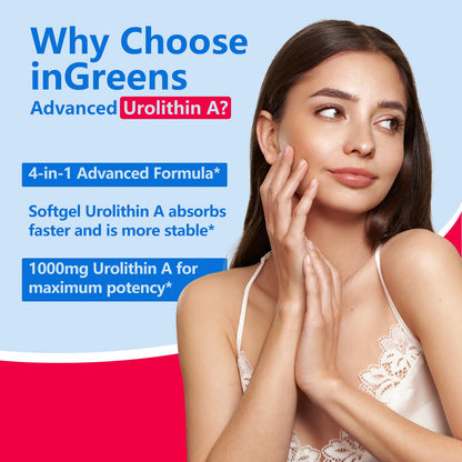 Urolithin A 1700mg with NAD+, CoQ10 & Trans-Resveratrol — 60 Softgels