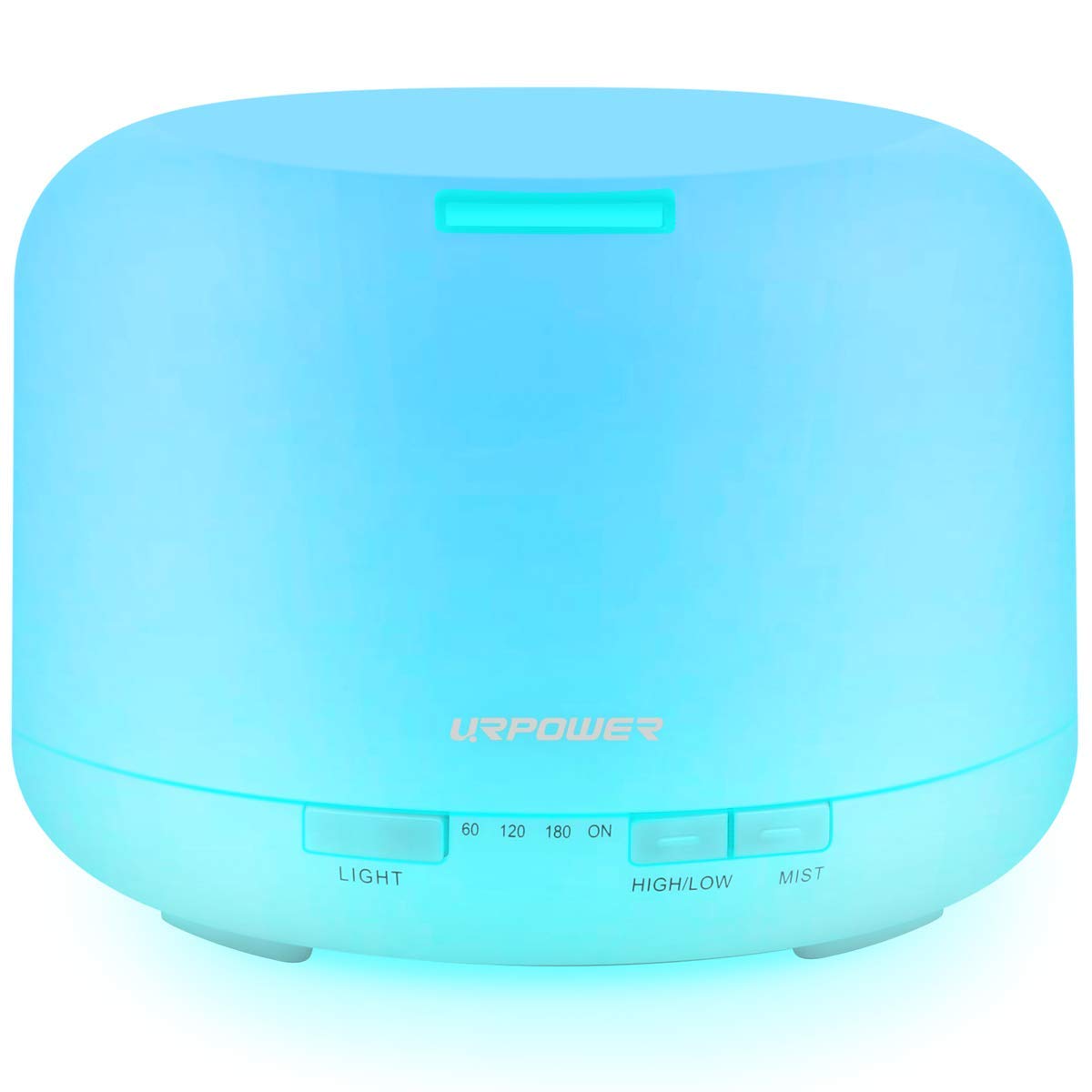 URPOWER 500ML Essential Oil Diffuser – 5-in-1, Auto Shut-Off