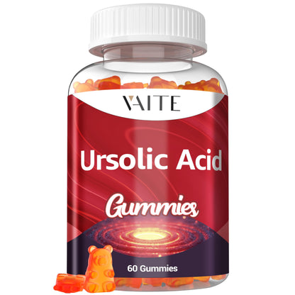 Ursolic Acid 300mg Vegan Gummies – Plant-Based Muscle & Joint Support | 60 Chewables