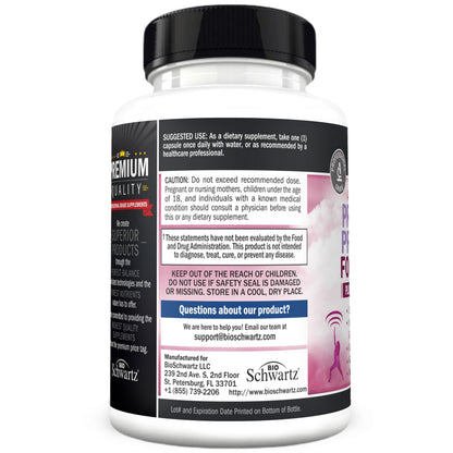 Prebiotics & Probiotics for Women – Gut, Vaginal & Immune Health Support with Black Cohosh & Red Clover (30 Count) | Whole Food Digestive Enzymes