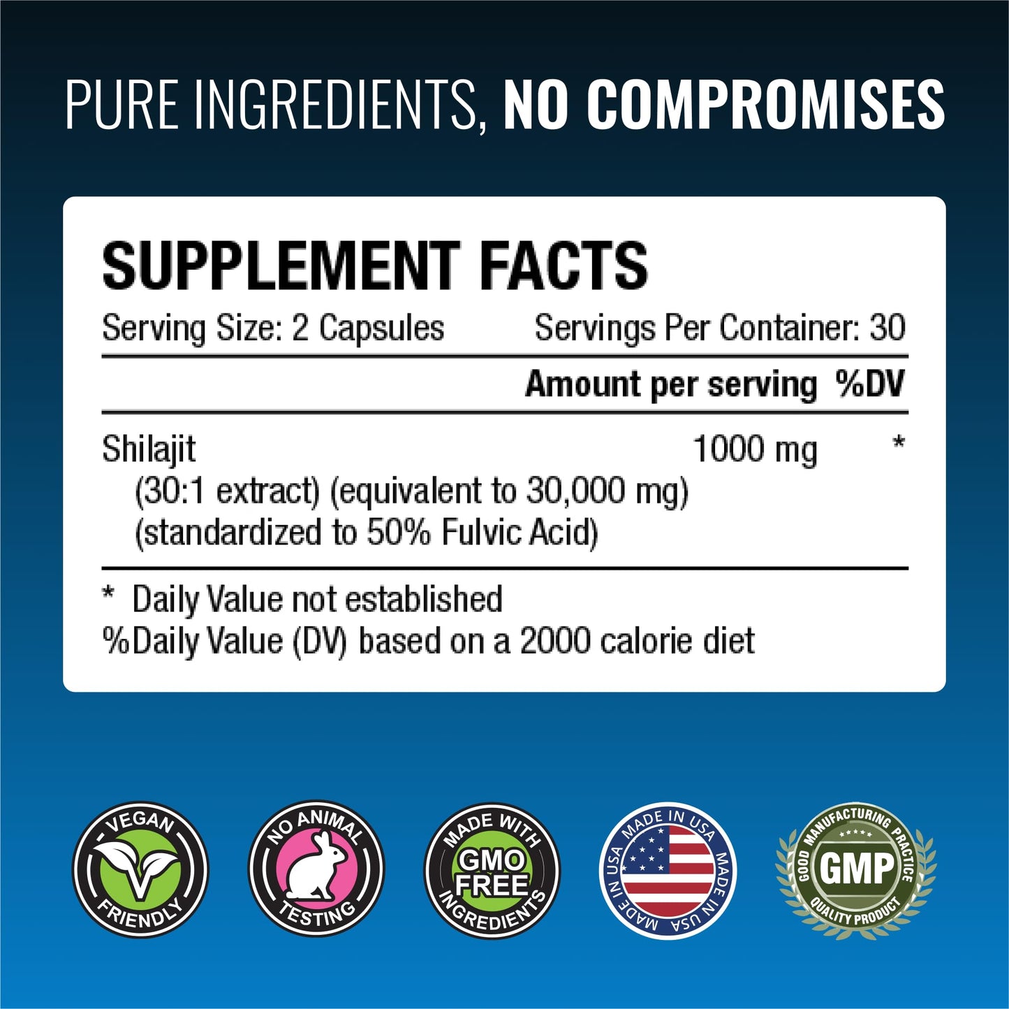 Approved Science Himalayan Shilajit: 50% Fulvic, 30:1 Extract, 360 Capsules