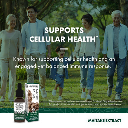 Host Defense Maitake Extract - Immune & Cellular Health Support - 1 oz (30 Servings)
