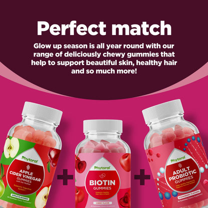 Hydrolyzed Collagen Peptides with Biotin Gummies for Women – Hair, Skin & Nails (90 Count)