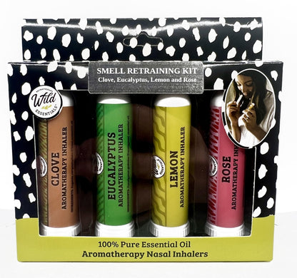 Wild Essentials Smell Training Kit Nasal Inhalers, Made in The USA, Pure Essential Oils, Olfactory Therapy, Loss of Smell, Aromatherapy, All Natural
