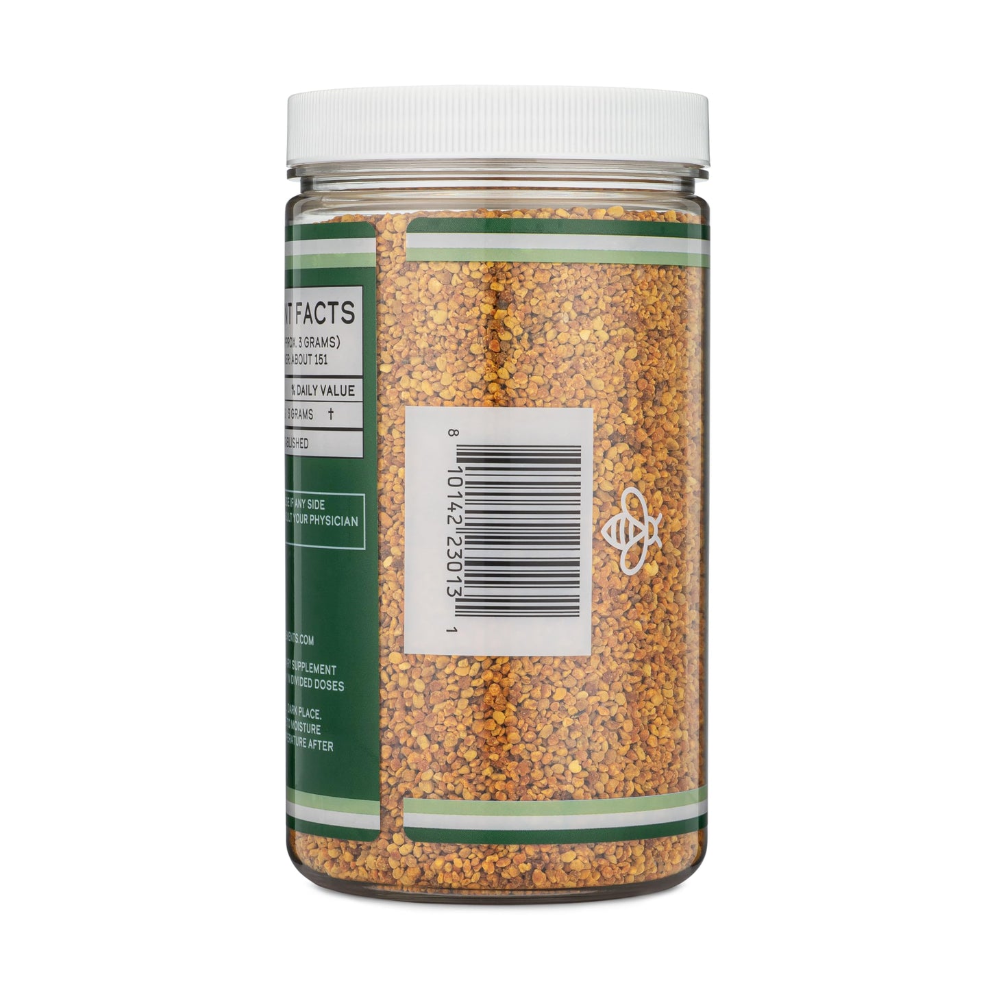 Bee Pollen Supplement - 1lb Raw Bee Pollen Granules | 151 Servings | Double Wood