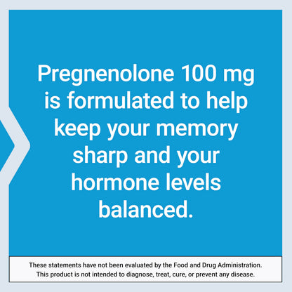 Life Extension Pregnenolone 100 mg - Hormone Balance & Cognitive Health