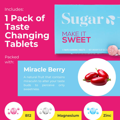 Sugar Splash: Taste Changing Tablets + 9Pines Pineapple Shot – Date Night Pack
