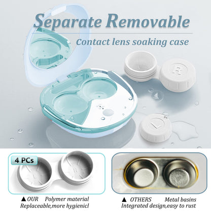 Portable Ultrasonic Contact Lens Cleaner with USB Charger (Blue)
