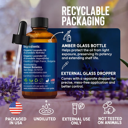 Organic Lavender Essential Oil 30 ml | Nexon Botanics