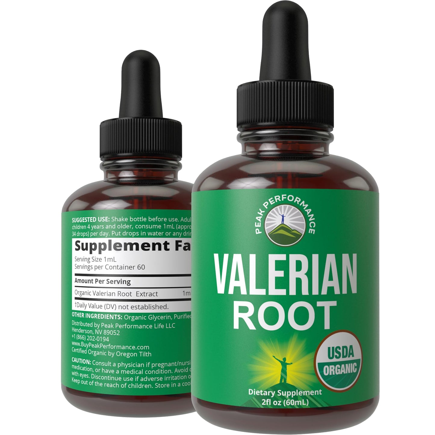 USDA Organic Valerian Root Drops – Vegan Sleep Tincture, Gluten Free, Zero Sugar