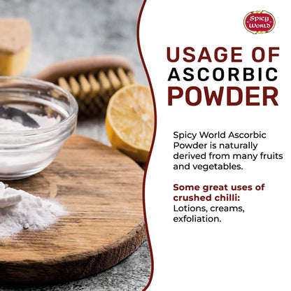 Spicy World Vitamin C Powder 5 lb (Ascorbic Acid) USP | Bulk Dietary Supplement
