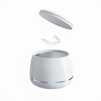 USRIXITECH Ultrasonic Retainer Cleaner Pro – Deep Clean Dentures & Aligners (White)