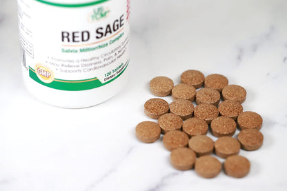 USTCM Red Sage Complex Tablets – Salvia Miltiorrhiza 120 Tablets (Pack of 2)
