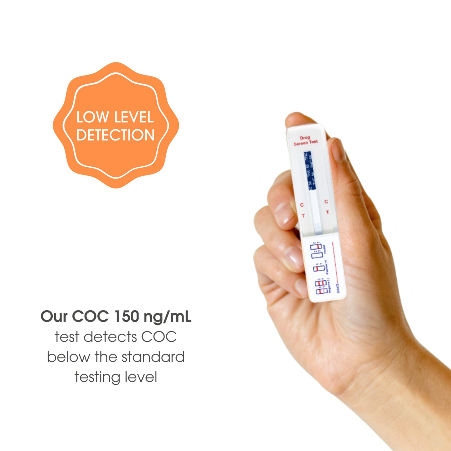 UTest COC 150 ng/mL (4 Pack) Home Cocaine Test Strips – Easy, Single-Use Kit