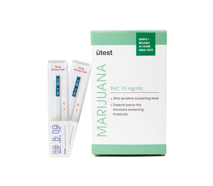 UTest Instant THC Home Drug Test – 15 ng/mL Single Panel Cannabis Detection (2-Pack)