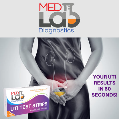 UTI Test Strips Pack of 6 – Individually Wrapped Urine Test Kit (Women, Men, Kids, Pets)