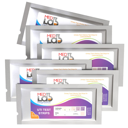 UTI Test Strips Pack of 6 – Individually Wrapped Urine Test Kit (Women, Men, Kids, Pets)