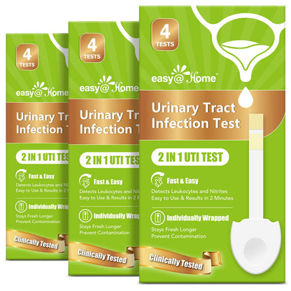 Easy@Home UTI Test Strips for Women – Leukocytes & Nitrites – 12 Pack OTC