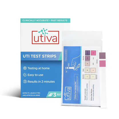 Utiva UTI Test Strips – Home Test Kit for UTI | 2 Minute Results