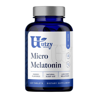 Utzy Naturals Micro Melatonin 250mcg | Natural Cherry | 120 Tabs