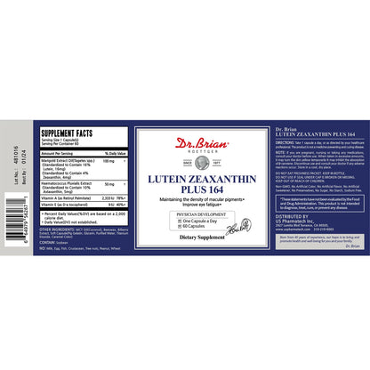 Dr. Brian Lutein & Zeaxanthin Eye Vitamins – Macular Health (60 capsules)
