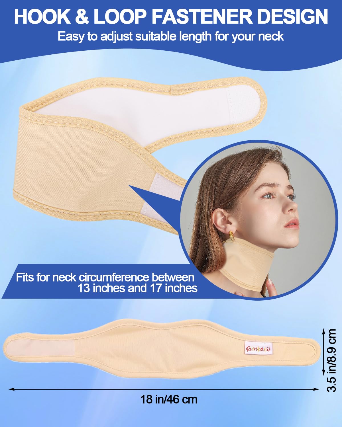 Uwbettry 2-Pack Thyroid Castor Oil Neck Wrap – Reusable Castor Oil Pack, Organic Cotton Flannel