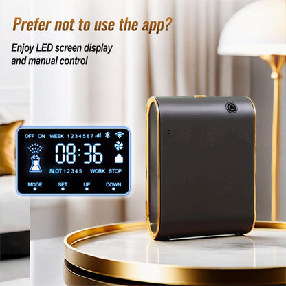 UXIKAPEEN Scent Air Machine — Waterless Diffuser for 1500 Sq Ft, Bluetooth Hotel Collection (Black)