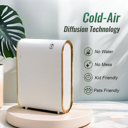 UXIKAPEEN Scent Air Machine – Waterless Diffuser for 1500 Sq Ft, Bluetooth App, White