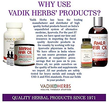 Vadik Herbs Ashoka Bark 1000 mg | Organic | 100 Vegicaps | Women's Wellness