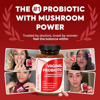 Vaginal Probiotics for Women - pH Balance, Odor Control, Flora, Immune Support - 60 CT