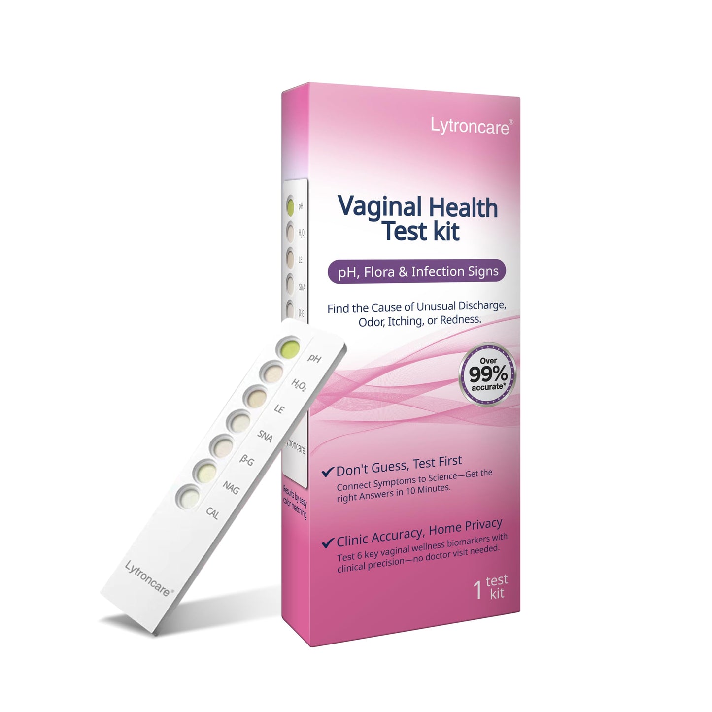 6-in-1 At-Home Vaginal Health Test Kit – pH, BV, Yeast, Trich, AV