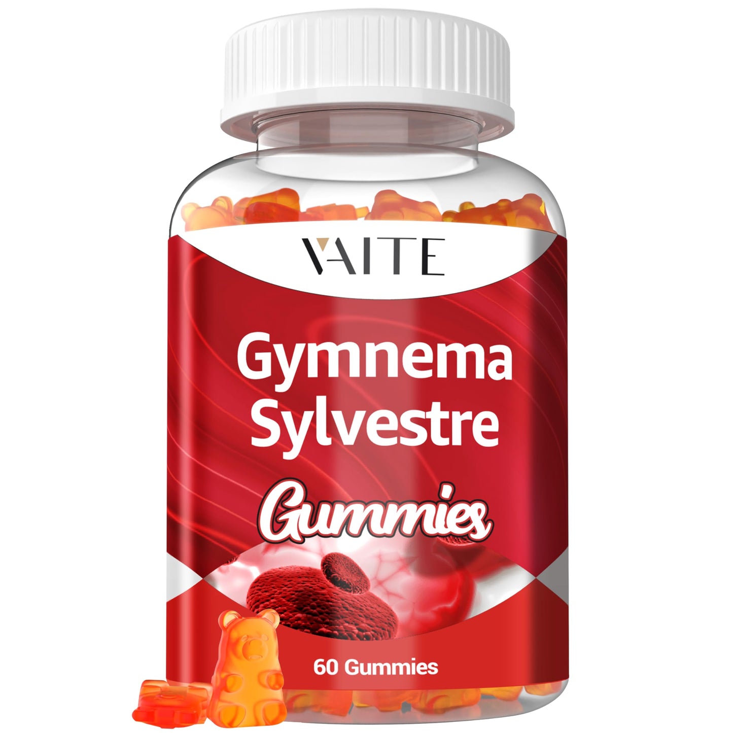 VAITE Gymnema Sylvestre Gummies 600mg – 60 Chews, Non-GMO, Gluten-Free
