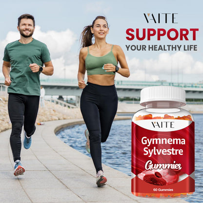 VAITE Gymnema Sylvestre Gummies 600mg – 60 Chews, Non-GMO, Gluten-Free