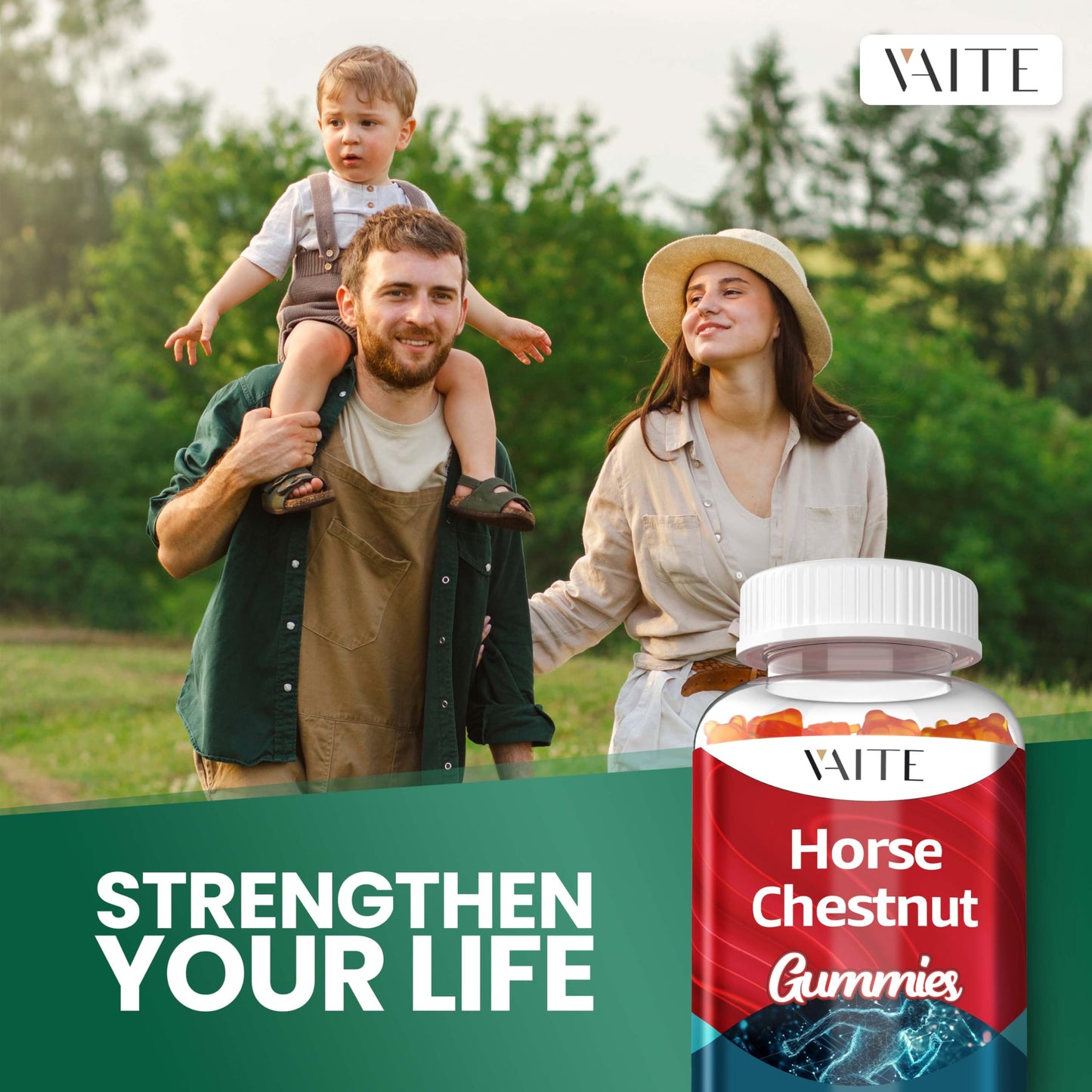 VAITE Horse Chestnut Extract Supplement – Vein Support, Leg Health, Non-GMO, Gluten Free