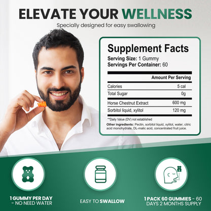 VAITE Horse Chestnut Extract Supplement – Vein Support, Leg Health, Non-GMO, Gluten Free