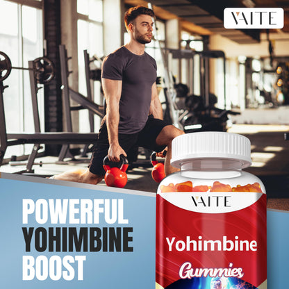 VAITE Yohimbine HCl Gummy 15mg – Sugar-Free, Non-GMO Energy & Endurance (60 Gummies)