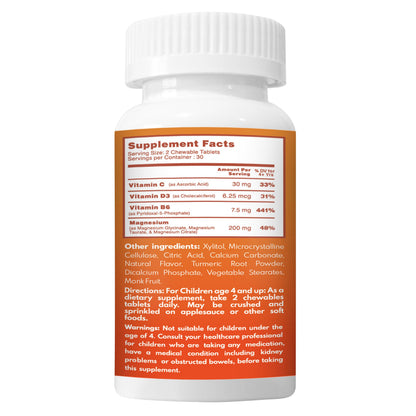VAL Kids Magnesium | Calm & Focus Formula – 100mg Mg, Sugar-Free