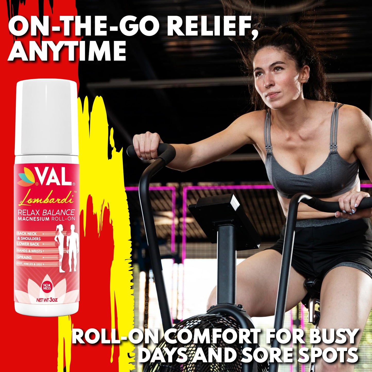 VAL Lombardi Magnesium Roll-On 3oz – Zechstein Magnesium + Arnica | Joint & Muscle Relief (2-Pack)